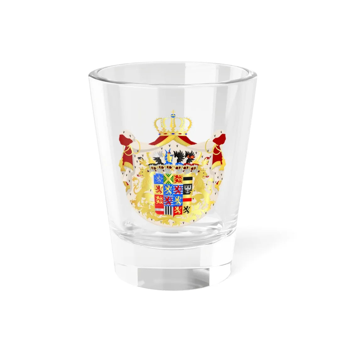 Luxemburg groot wapen 1898 (Luxembourg) (Coat of Arms) Shot Glass 1.5oz 1.5oz - Go Mug Yourself