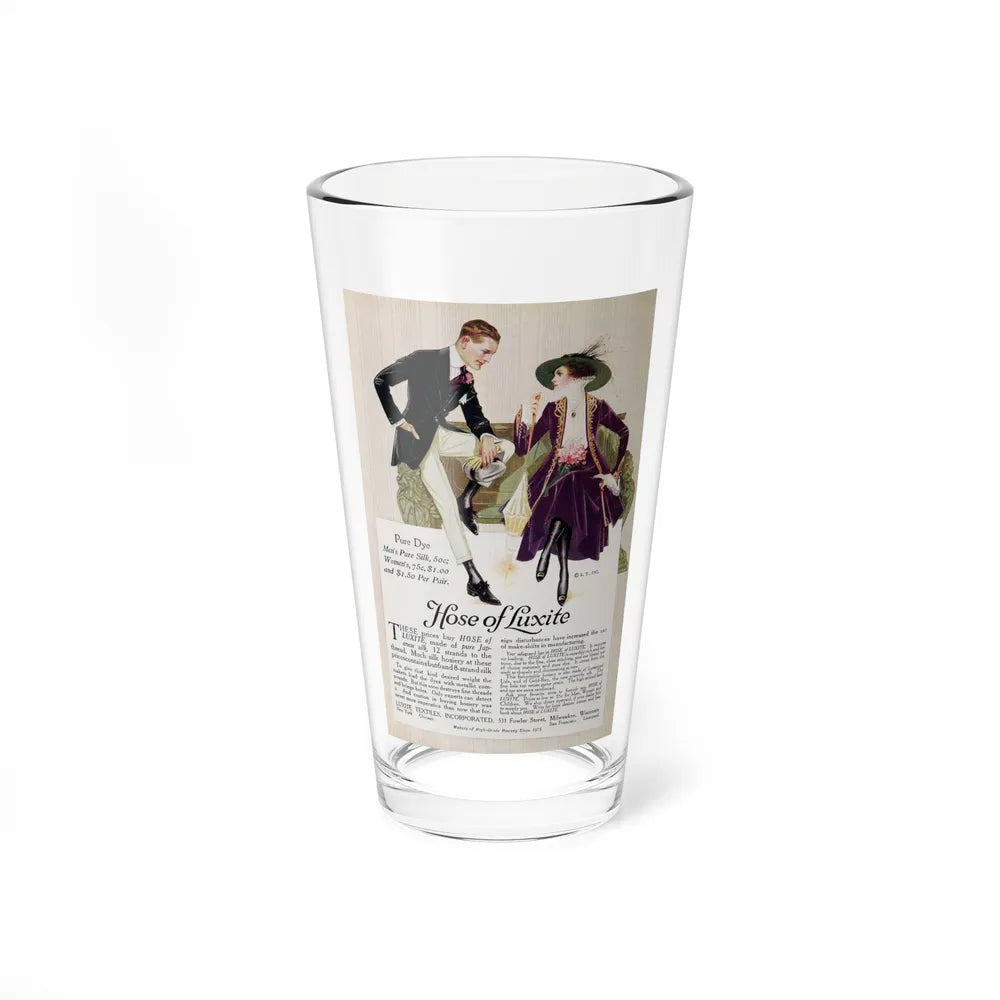 Luxite Hosiery ad, Cosmopolitan, May 1916 - Pint Glass 16oz-16oz-Go Mug Yourself