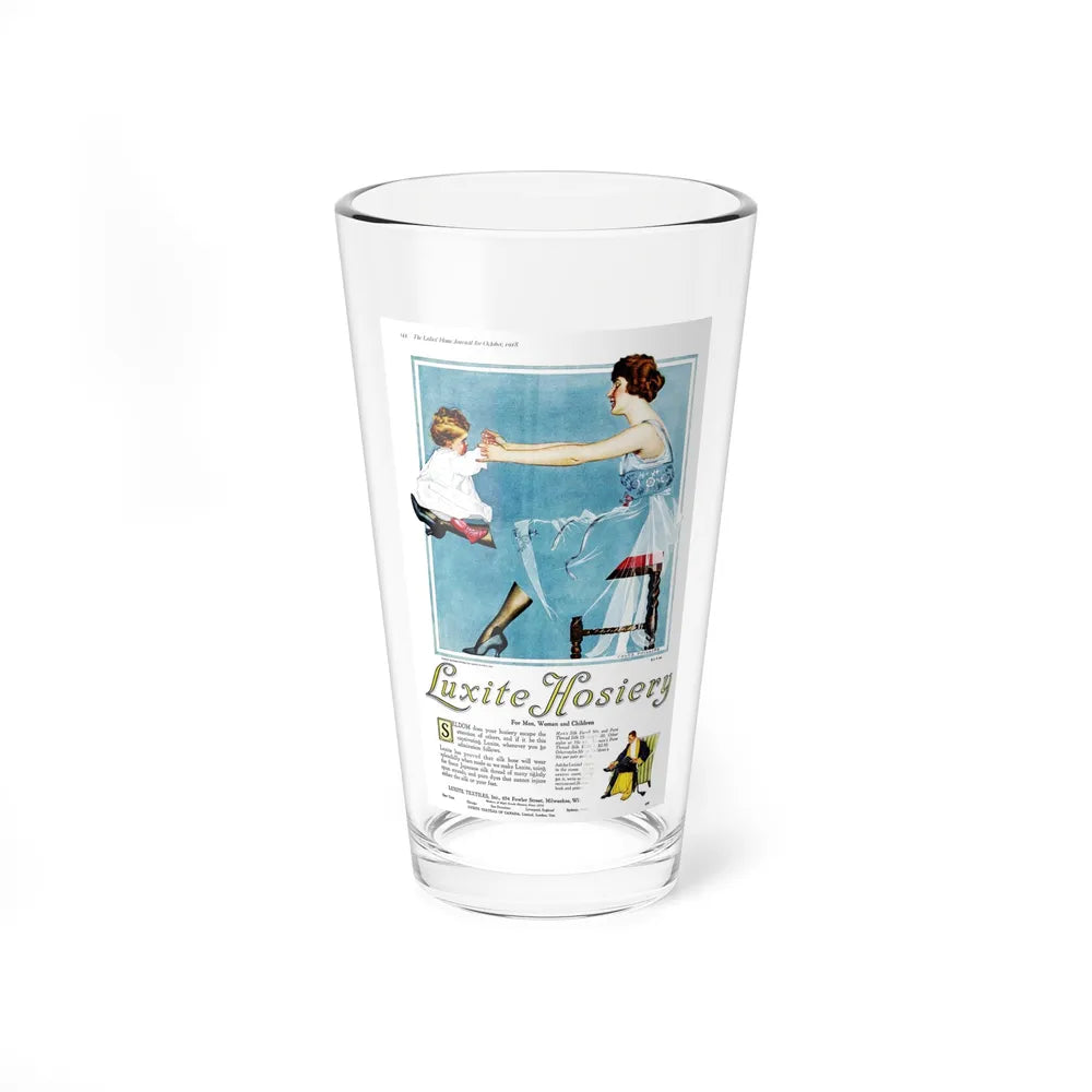 Luxite Hosiery ad, Ladies' Home Journal, October 1918 - Pint Glass 16oz-16oz-Go Mug Yourself