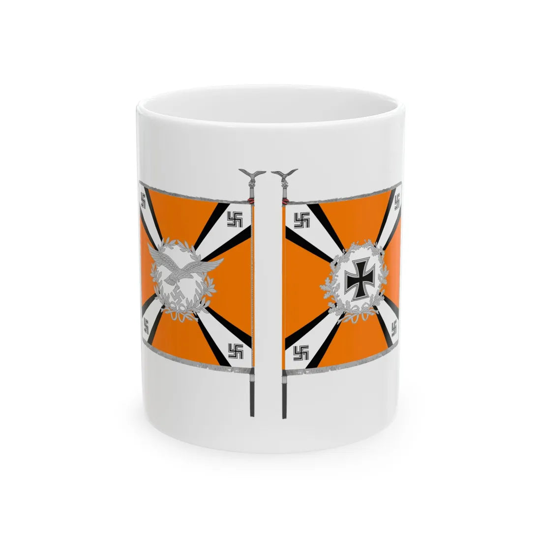 Lw Fahne Fliegende Einheiten VR (Germany) White Coffee Mug 11oz - Go Mug Yourself