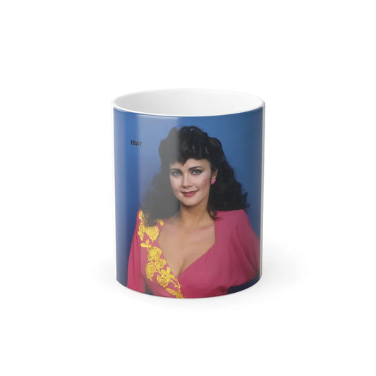 Lynda Carter #121 (Vintage Female Icons) Color Changing Mug 11oz-11oz-Go Mug Yourself
