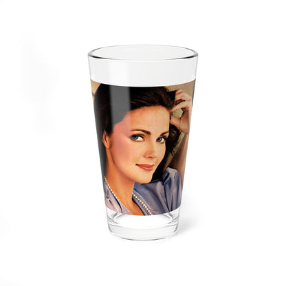 Lynda Carter #147 (Vintage Female Icon) Pint Glass 16oz-16oz-Go Mug Yourself