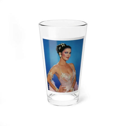 Lynda Carter #166 (Vintage Female Icon) Pint Glass 16oz 16oz - Go Mug Yourself