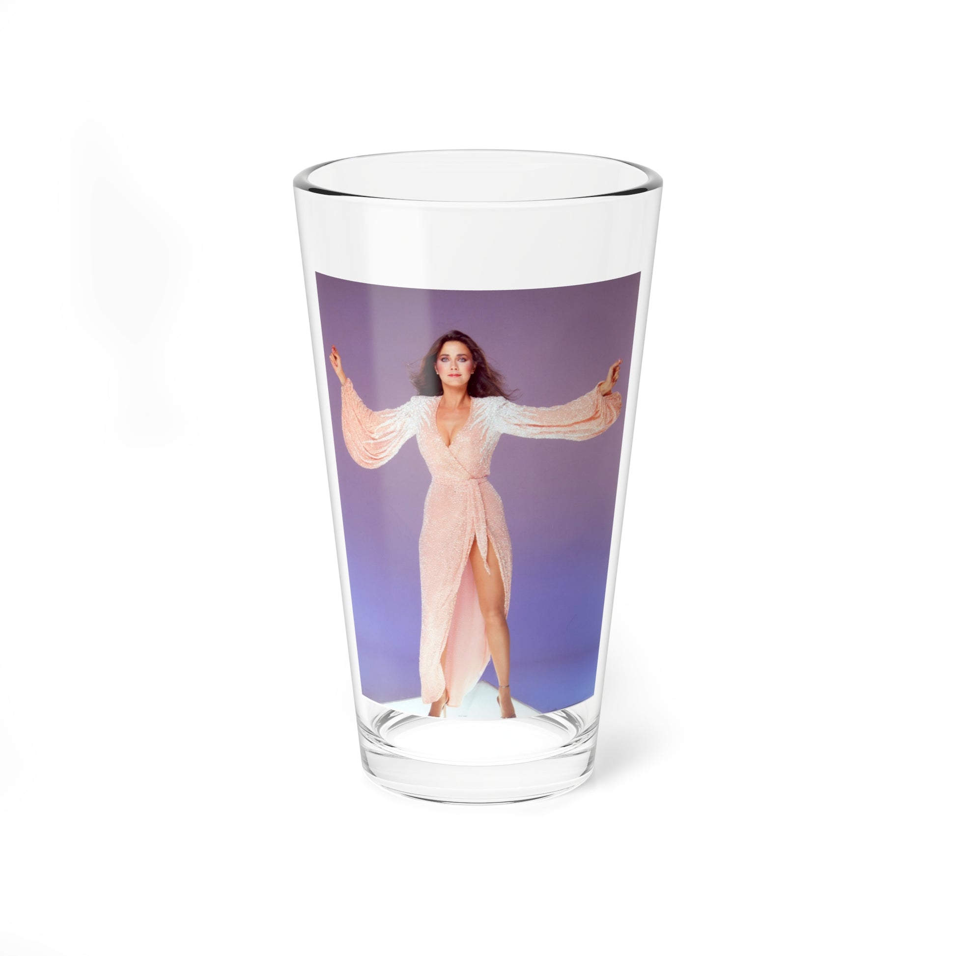 Lynda Carter #178 (Vintage Female Icon) Pint Glass 16oz-16oz-Go Mug Yourself