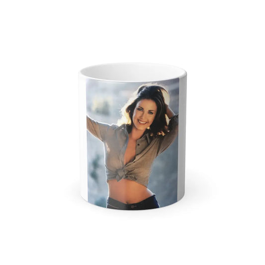 Lynda Carter #179 (Vintage Female Icons) Color Changing Mug 11oz-11oz-Go Mug Yourself
