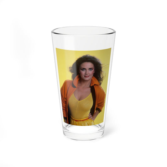 Lynda Carter #180 (Vintage Female Icon) Pint Glass 16oz-16oz-Go Mug Yourself