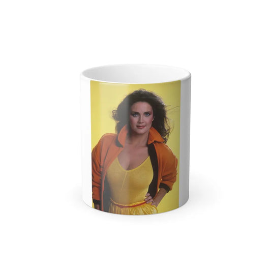 Lynda Carter #180 (Vintage Female Icons) Color Changing Mug 11oz-11oz-Go Mug Yourself