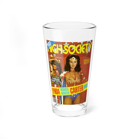 Lynda Carter #189 - Mag. Cover (Vintage Female Icon) Pint Glass 16oz 16oz - Go Mug Yourself