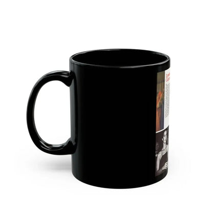 Lynda Carter #190 - Mag. Spread (Vintage Female Icon) Black Coffee Mug - Go Mug Yourself