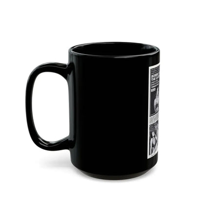 Lynda Carter #198 - Magazine Spread (Vintage Female Icon) Black Coffee Mug - Go Mug Yourself