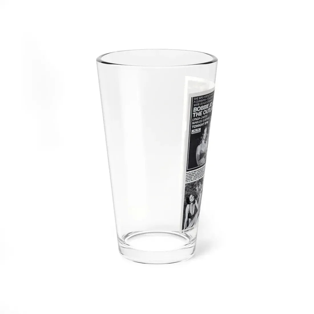 Lynda Carter #198 - Magazine Spread (Vintage Female Icon) Pint Glass 16oz - Go Mug Yourself