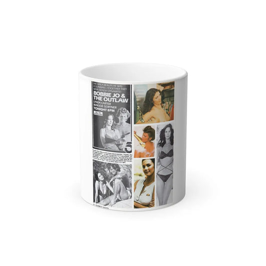 Lynda Carter #198 - Magazine Spread (Vintage Female Icons) Color Changing Mug 11oz-11oz-Go Mug Yourself