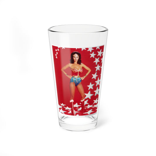 Lynda Carter #200 - Wonder Woman Photo 1 (Vintage Female Icon) Pint Glass 16oz-16oz-Go Mug Yourself