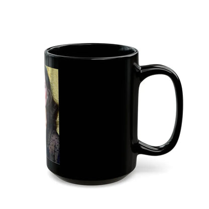 Lynda Carter #203.1 (Vintage Female Icon) Black Coffee Mug - Go Mug Yourself