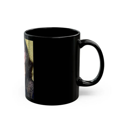 Lynda Carter #203.1 (Vintage Female Icon) Black Coffee Mug - Go Mug Yourself