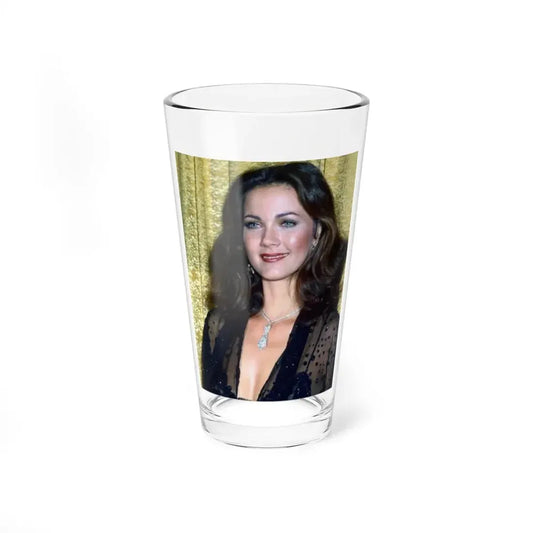 Lynda Carter #203.1 (Vintage Female Icon) Pint Glass 16oz 16oz - Go Mug Yourself