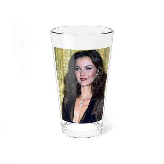 Lynda Carter #203.1 (Vintage Female Icon) Pint Glass 16oz-16oz-Go Mug Yourself