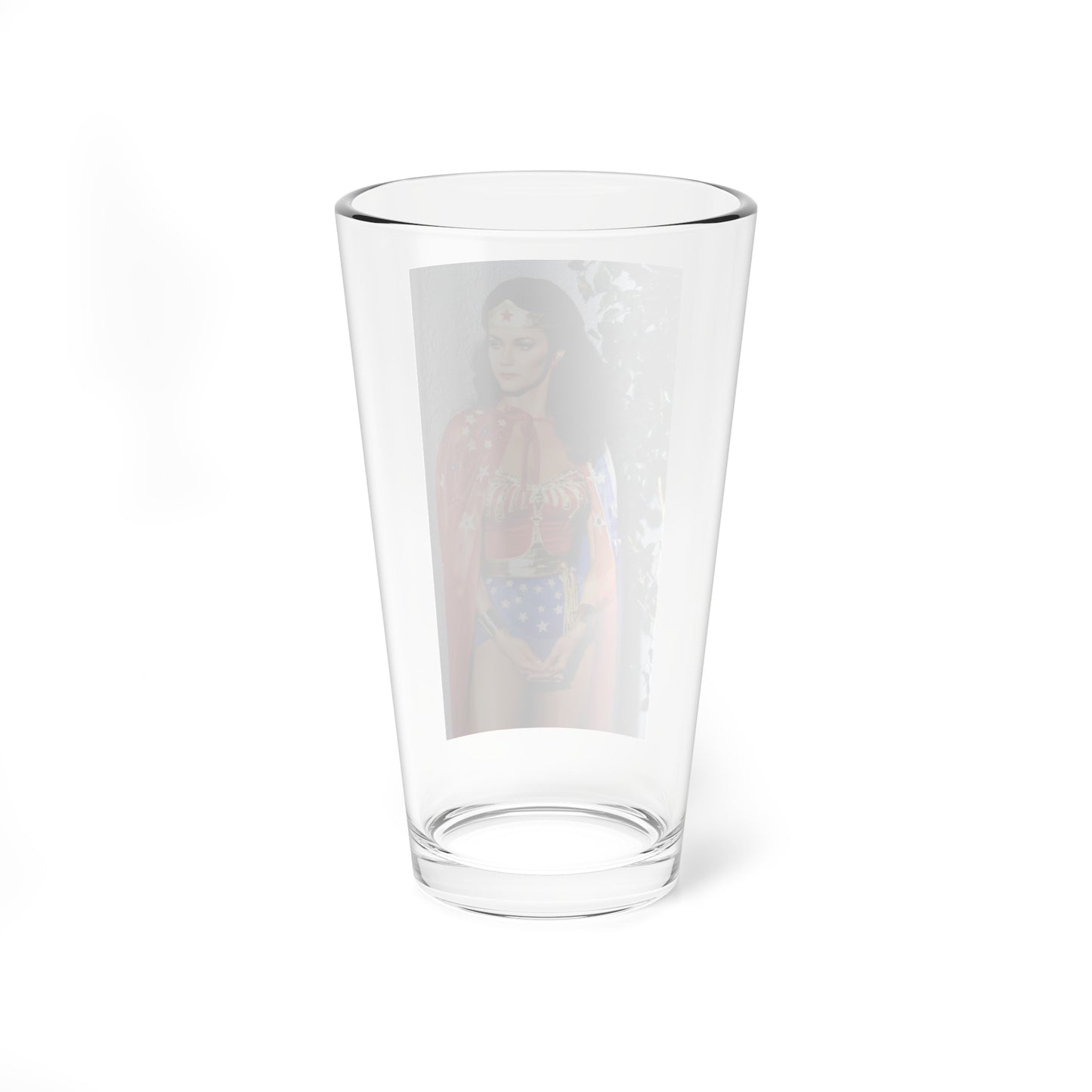 Lynda Carter #211 - Wonder Woman Photo (Vintage Female Icon) Pint Glass 16oz-Go Mug Yourself