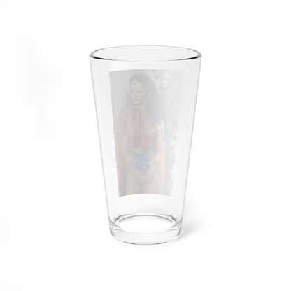 Lynda Carter #211 - Wonder Woman Photo (Vintage Female Icon) Pint Glass 16oz-Go Mug Yourself