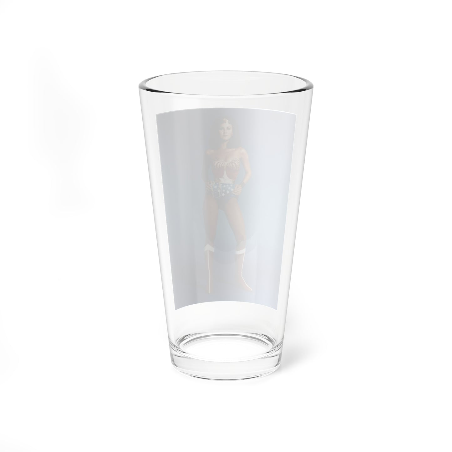 Lynda Carter #215 - Wonder Woman Photo (Vintage Female Icon) Pint Glass 16oz-Go Mug Yourself