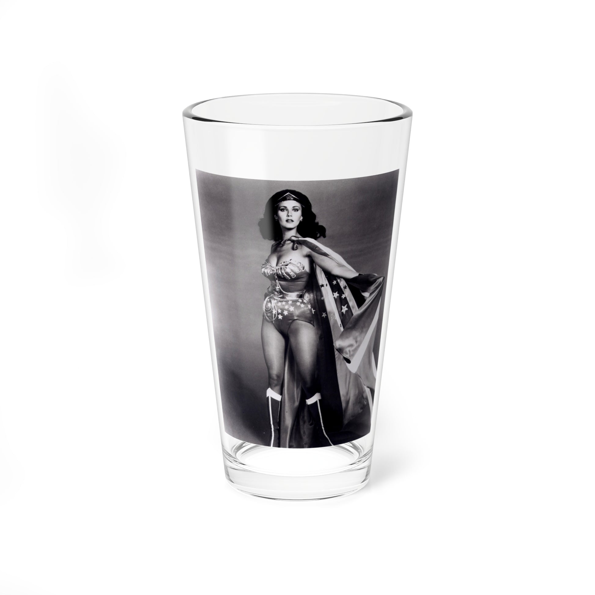 Lynda Carter #217 - Wonder Woman Photo (Vintage Female Icon) Pint Glass 16oz-16oz-Go Mug Yourself