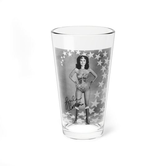 Lynda Carter #221 - Wonder Woman Photo (Vintage Female Icon) Pint Glass 16oz-16oz-Go Mug Yourself