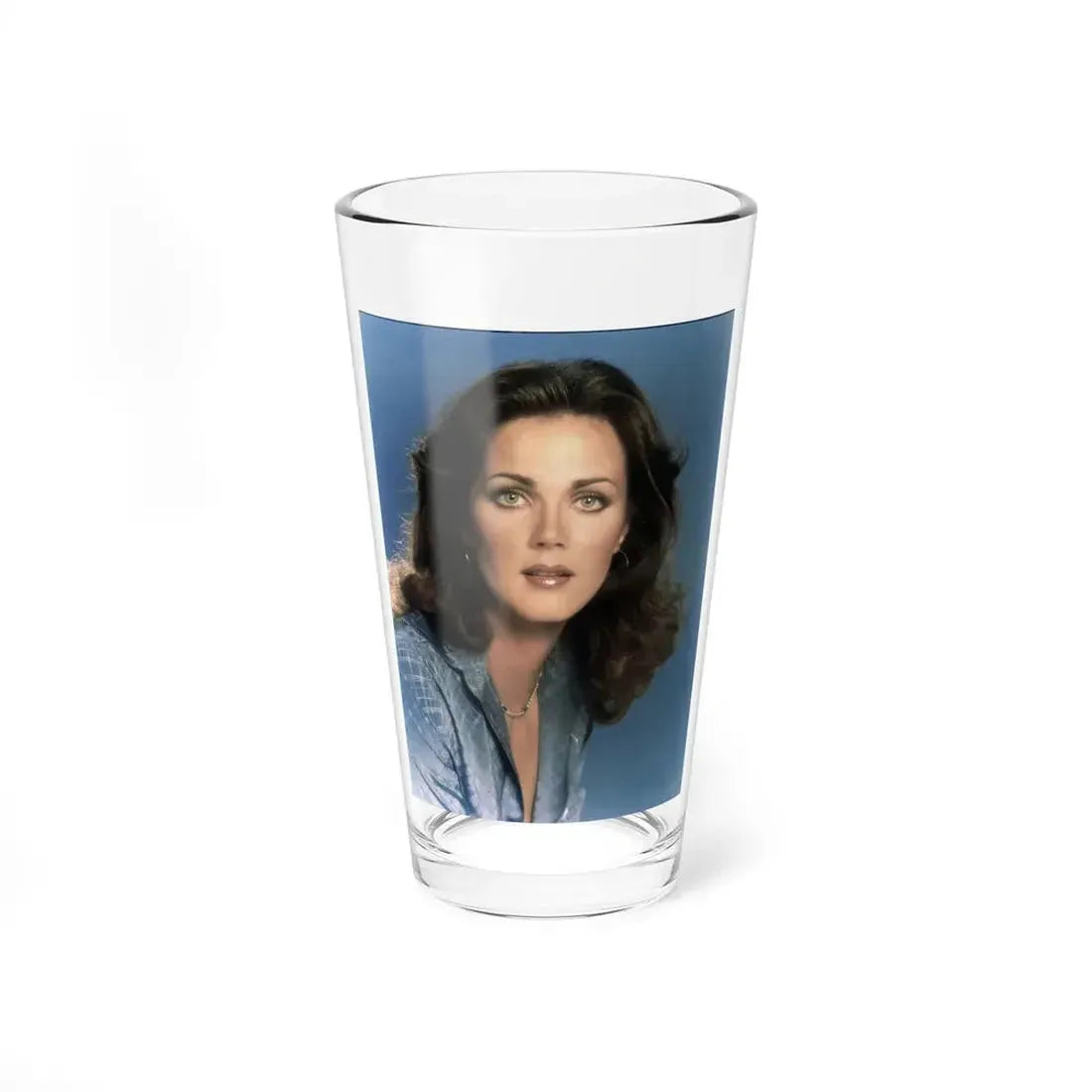 Lynda Carter #226 (Vintage Female Icon) Pint Glass 16oz 16oz - Go Mug Yourself
