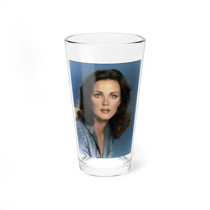 Lynda Carter #226 (Vintage Female Icon) Pint Glass 16oz 16oz - Go Mug Yourself