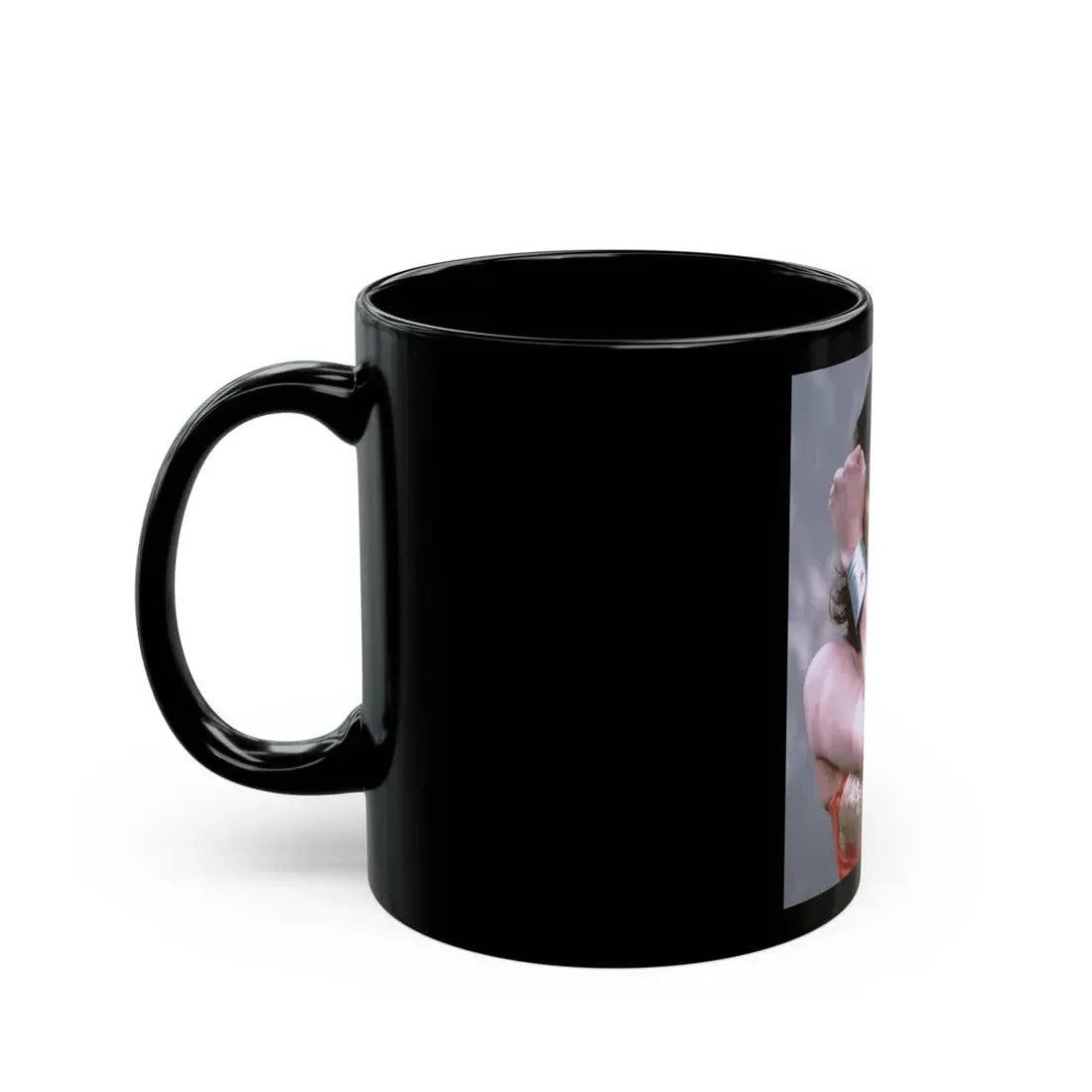 Lynda Carter #233 - Wonder Woman Photo (Vintage Female Icon) Black Coffee Mug - Go Mug Yourself
