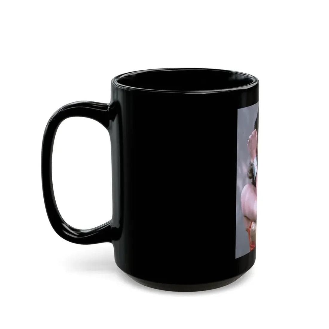 Lynda Carter #233 - Wonder Woman Photo (Vintage Female Icon) Black Coffee Mug - Go Mug Yourself