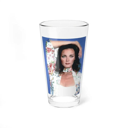 Lynda Carter #234 (Vintage Female Icon) Pint Glass 16oz 16oz - Go Mug Yourself