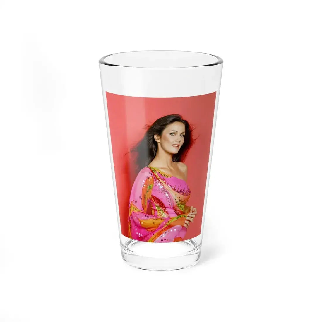 Lynda Carter #237 (Vintage Female Icon) Pint Glass 16oz 16oz - Go Mug Yourself