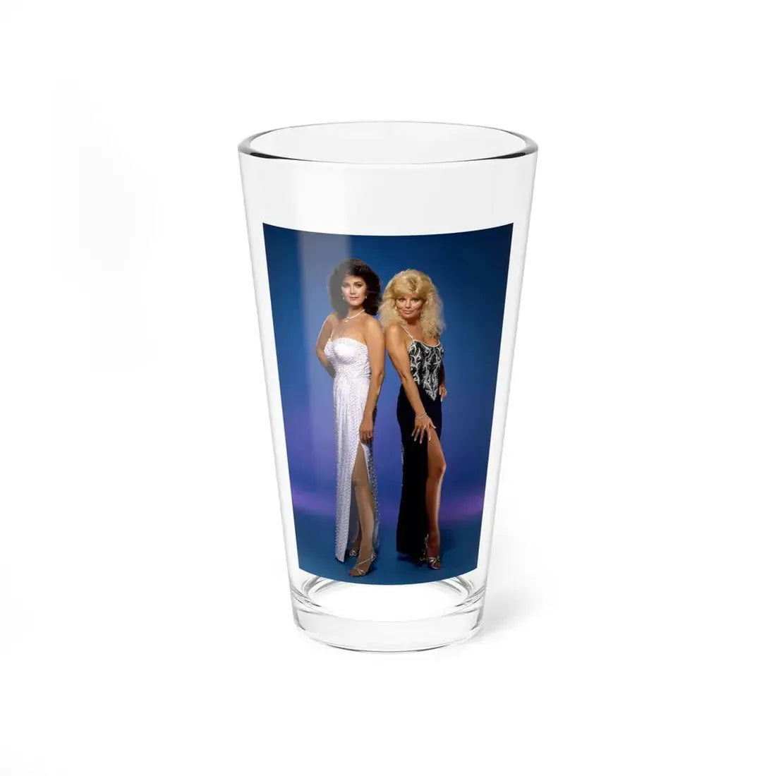 Lynda Carter #242 with, Loni Anderson (Vintage Female Icon) Pint Glass 16oz 16oz - Go Mug Yourself