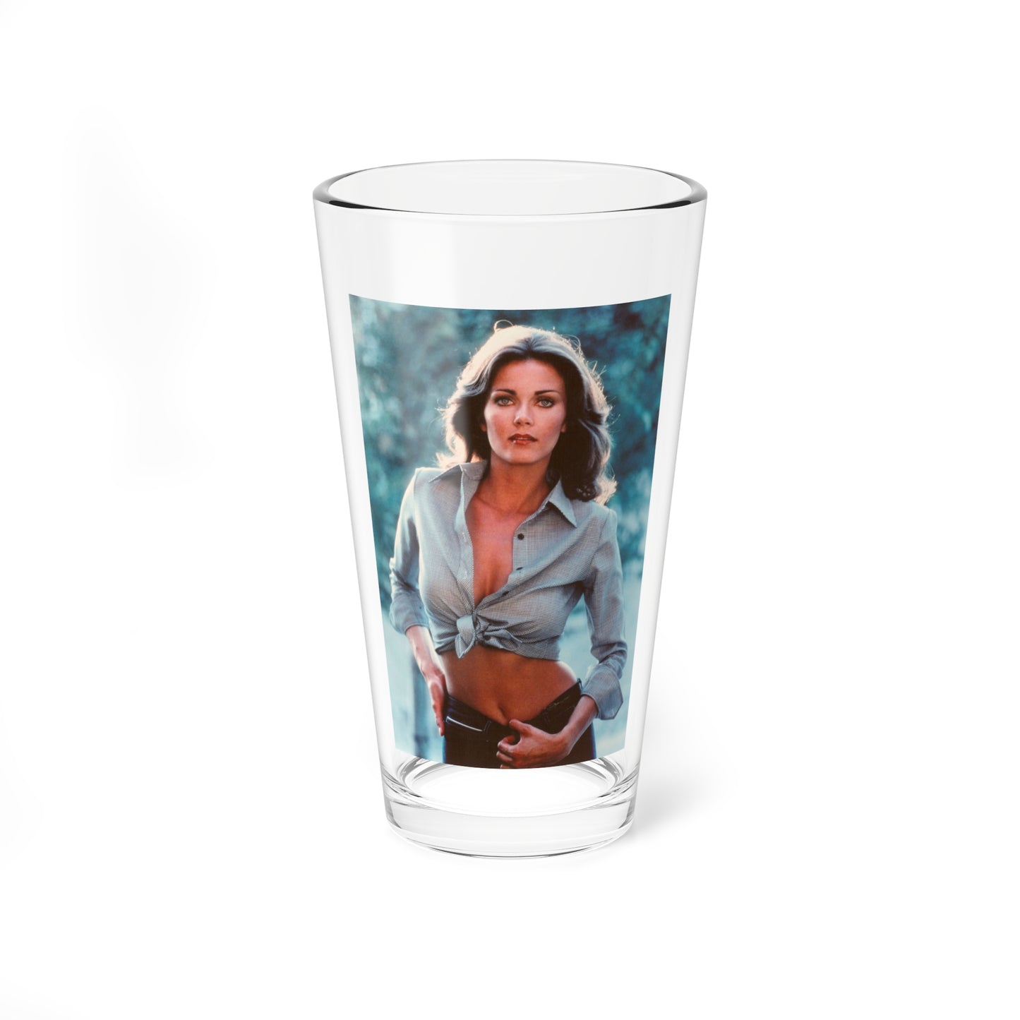 Lynda Carter #244 (Vintage Female Icon) Pint Glass 16oz-16oz-Go Mug Yourself