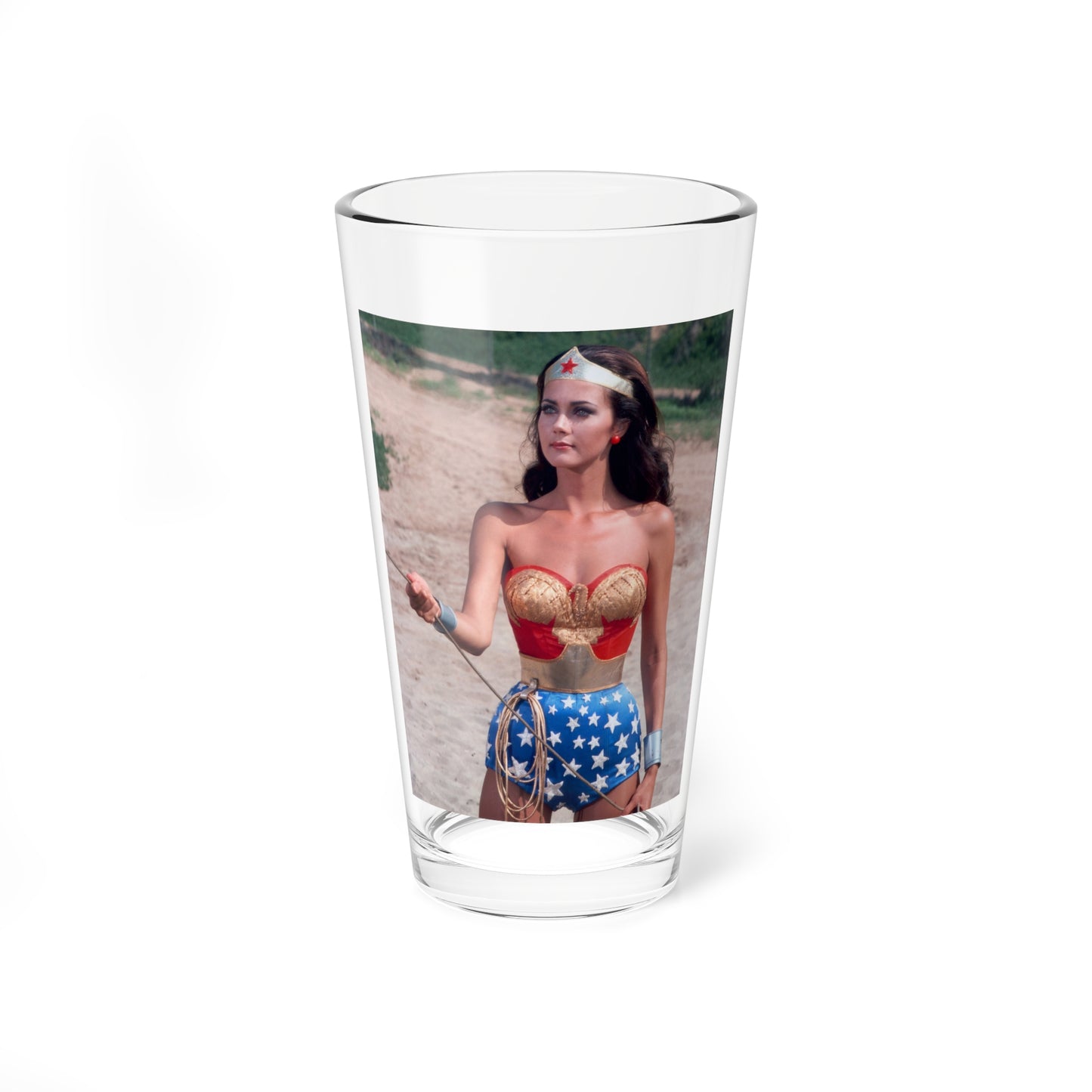 Lynda Carter #246 (Vintage Female Icon) Pint Glass 16oz-16oz-Go Mug Yourself