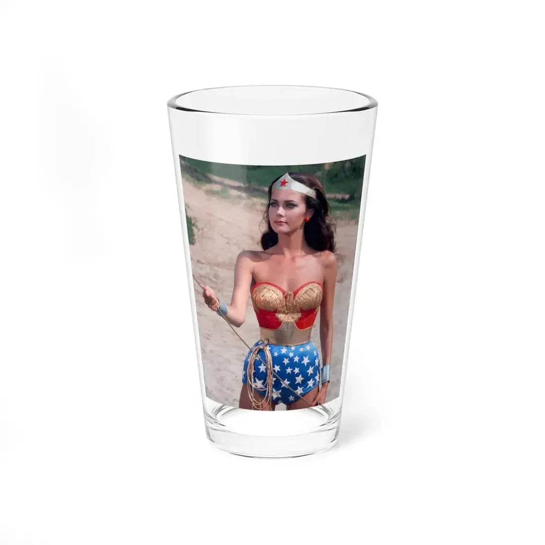 Lynda Carter #246 (Vintage Female Icon) Pint Glass 16oz 16oz - Go Mug Yourself