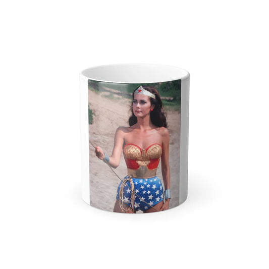 Lynda Carter #246 (Vintage Female Icons) Color Changing Mug 11oz-11oz-Go Mug Yourself