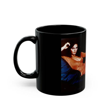 Lynda Carter #250 (Vintage Female Icon) Black Coffee Mug-Go Mug Yourself