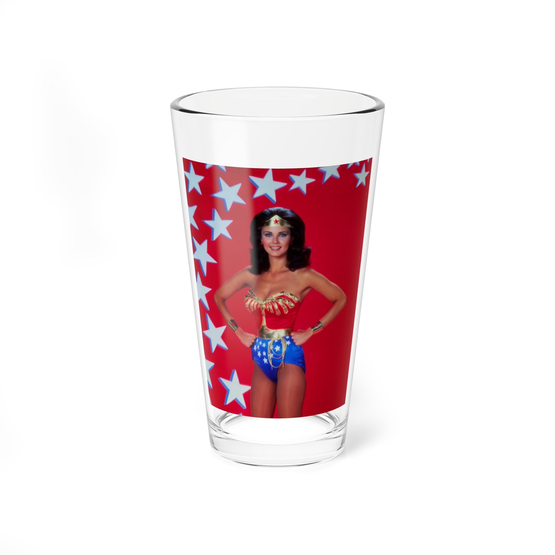 Lynda Carter #253 (Vintage Female Icon) Pint Glass 16oz-16oz-Go Mug Yourself