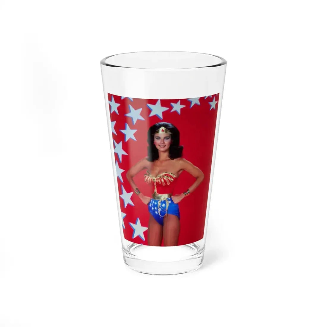 Lynda Carter #253 (Vintage Female Icon) Pint Glass 16oz 16oz - Go Mug Yourself