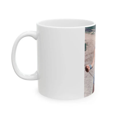 Lynda Carter #257 (Vintage Female Icon) White Coffee Mug-Go Mug Yourself
