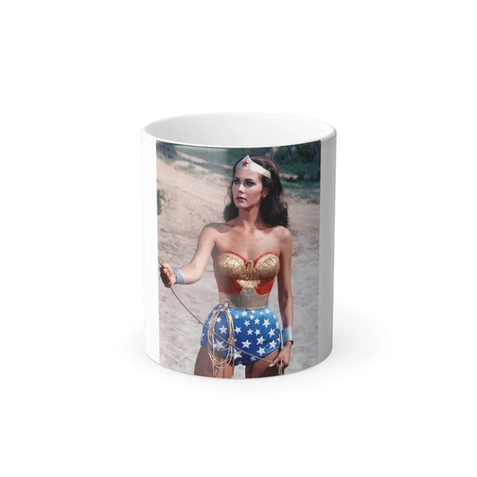 Lynda Carter #257 (Vintage Female Icons) Color Changing Mug 11oz-11oz-Go Mug Yourself