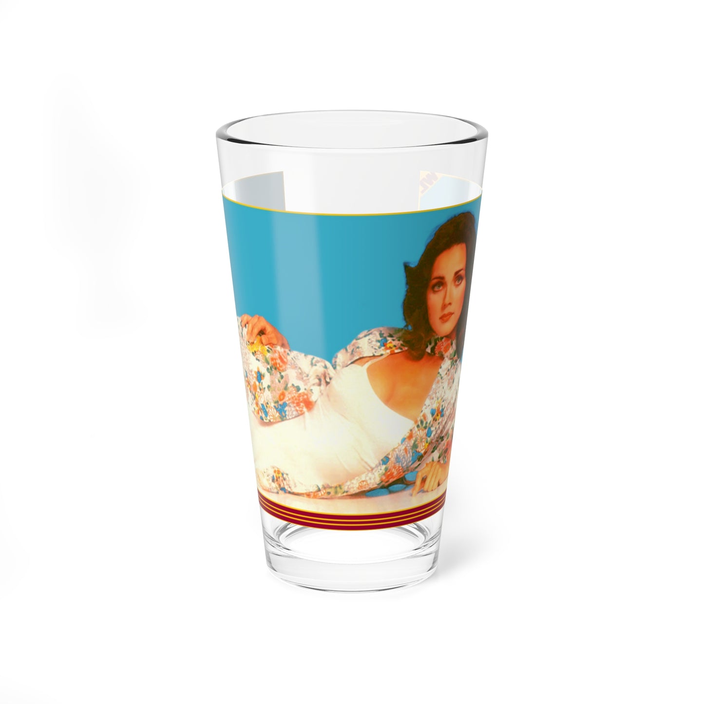 Lynda Carter #26 (Vintage Female Icon) Pint Glass 16oz-16oz-Go Mug Yourself