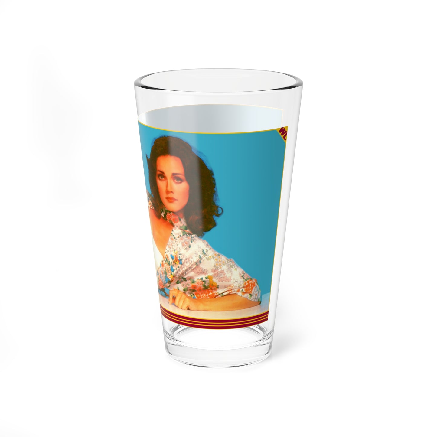 Lynda Carter #26 (Vintage Female Icon) Pint Glass 16oz-Go Mug Yourself