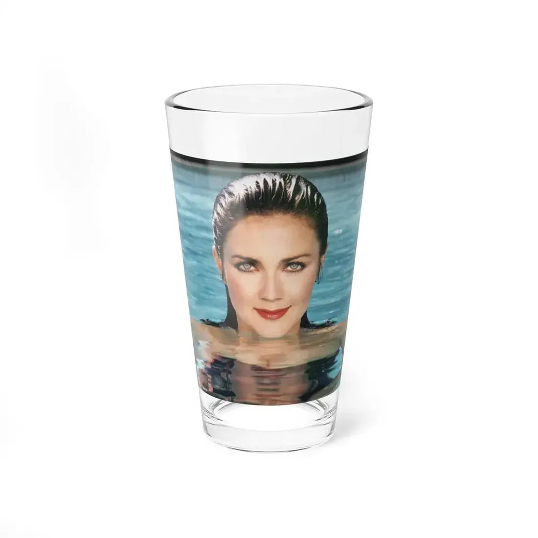 Lynda Carter #261 (Vintage Female Icon) Pint Glass 16oz 16oz - Go Mug Yourself