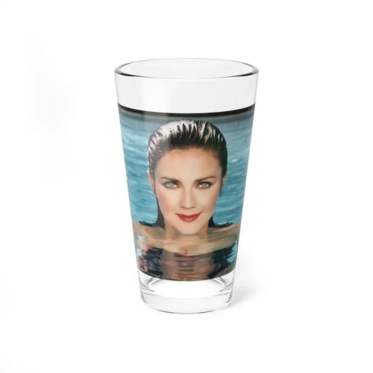 Lynda Carter #261 (Vintage Female Icon) Pint Glass 16oz 16oz - Go Mug Yourself