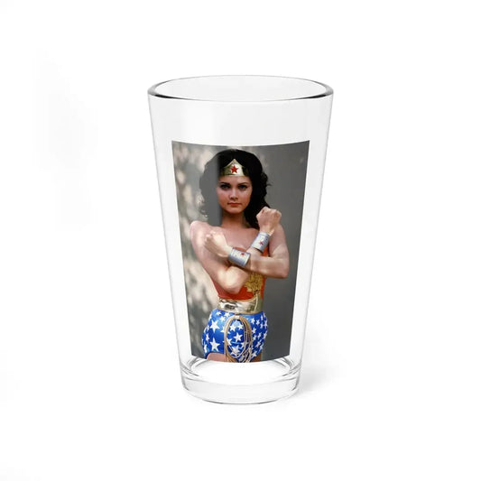 Lynda Carter #263 (Vintage Female Icon) Pint Glass 16oz 16oz - Go Mug Yourself