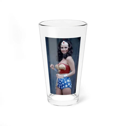 Lynda Carter #265 (Vintage Female Icon) Pint Glass 16oz 16oz - Go Mug Yourself