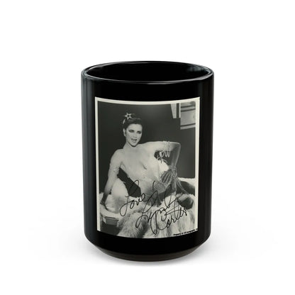 Lynda Carter #266 (Vintage Female Icon) Black Coffee Mug-15oz-Go Mug Yourself