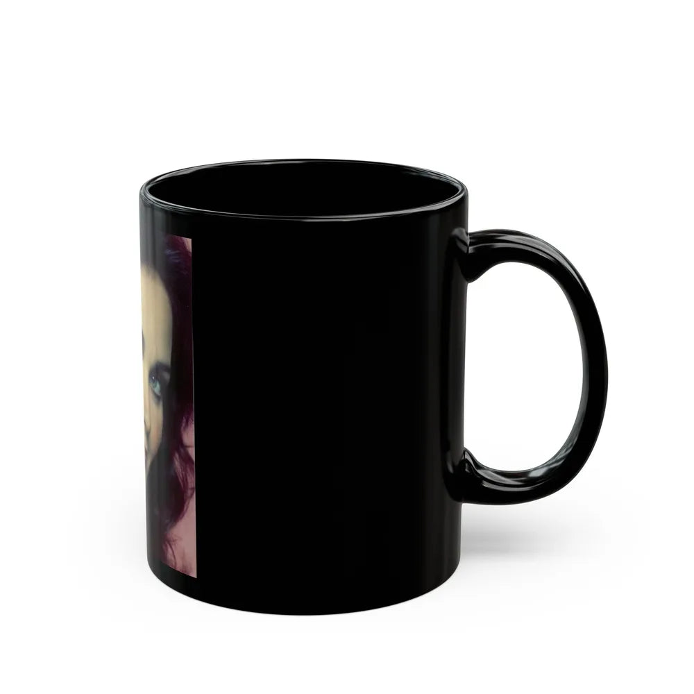 Lynda Carter #268 (Vintage Female Icon) Black Coffee Mug-Go Mug Yourself